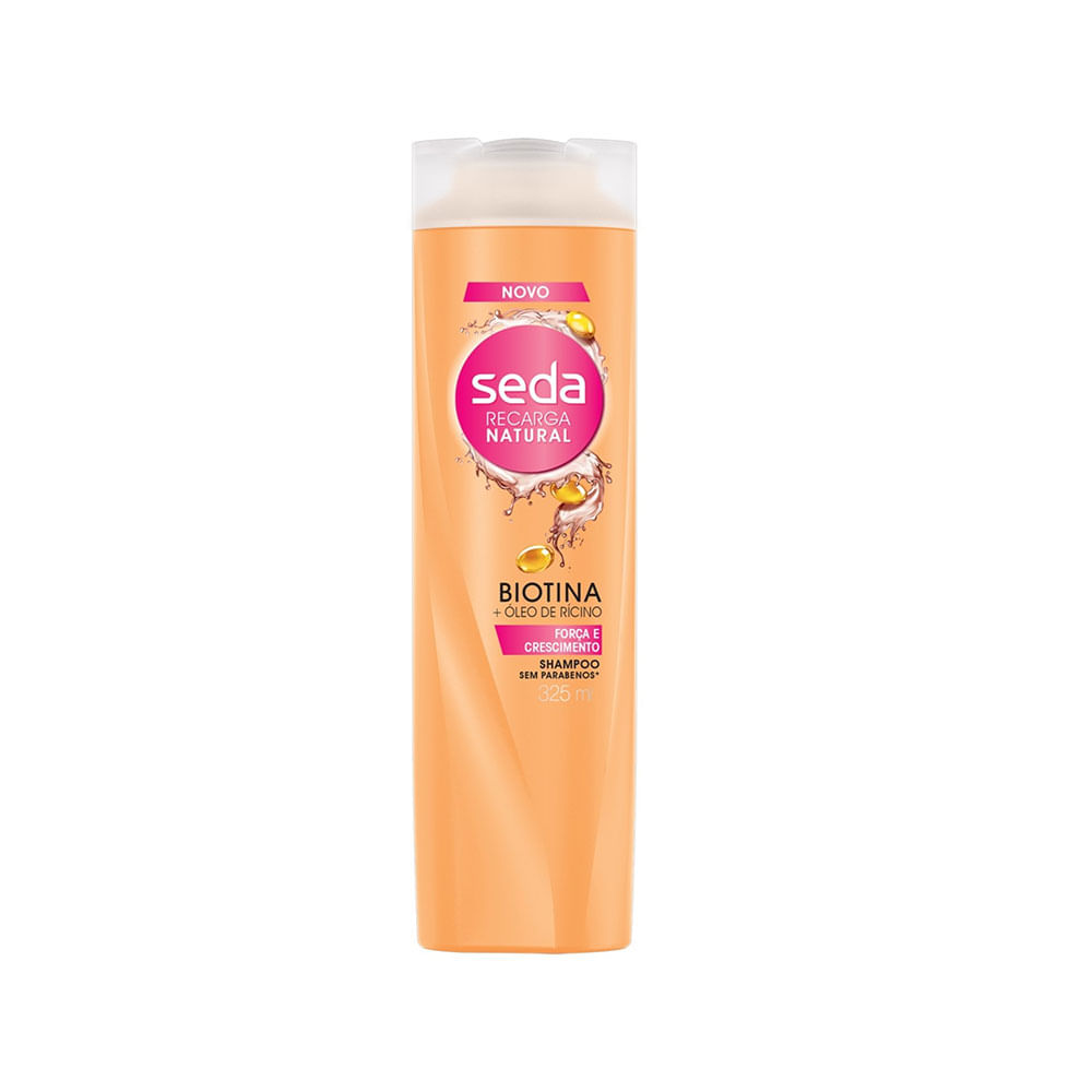 Shampoo Seda Recarga Natural Biotina E Óleo De Rícino 325ml
