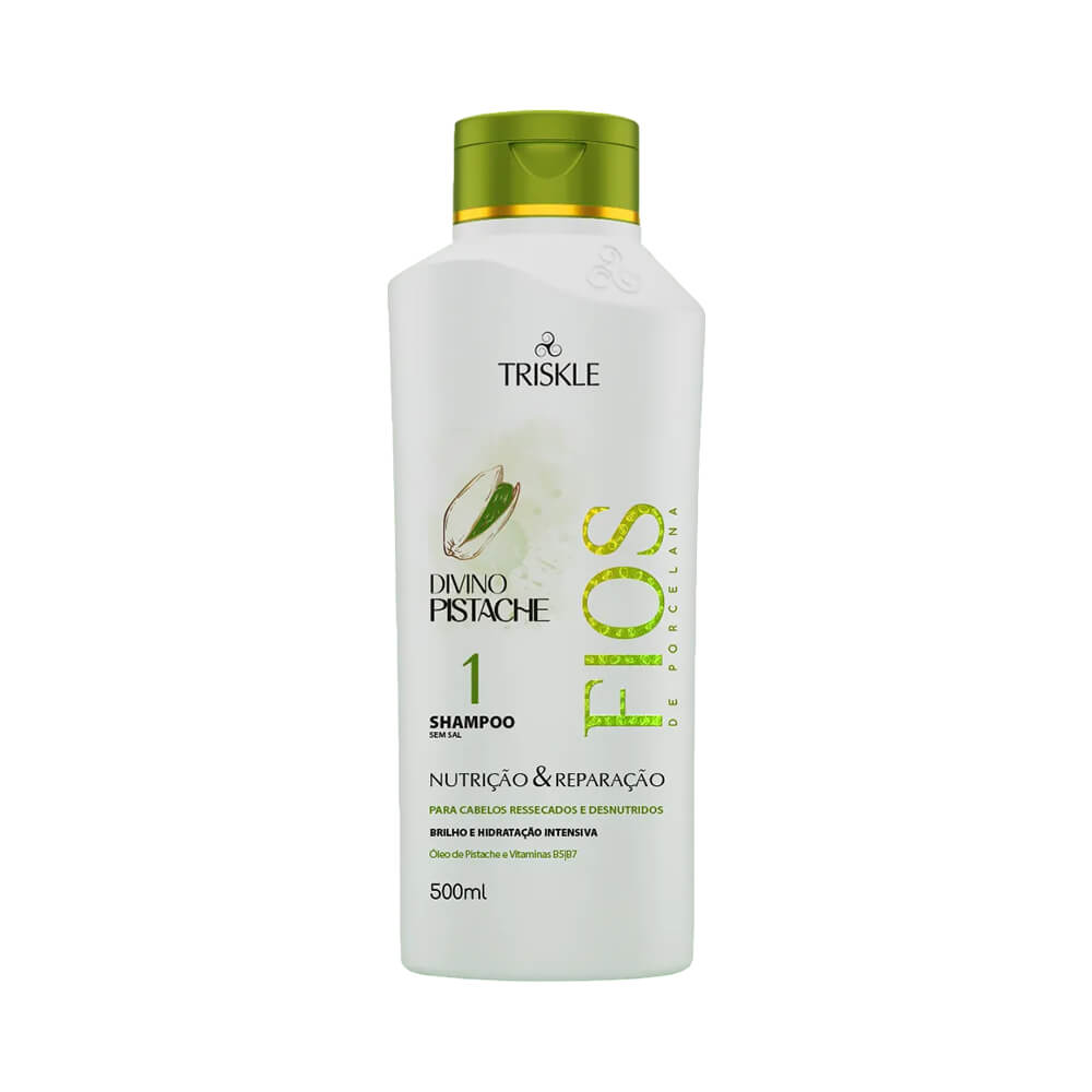 Shampoo Triskle Fios de Porcelana Divino Pistache 500ml