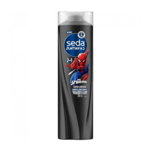 Shampoo & Condicionador Infantil 2 em 1 Seda Juntinhos Spider-Man Super Limpeza Frasco 300ml