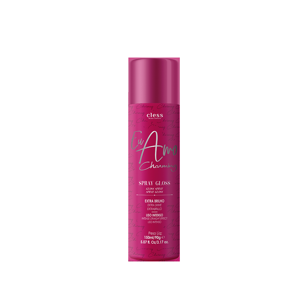 Spray de Brilho Gloss Cless Eu Amo Charming 300ml