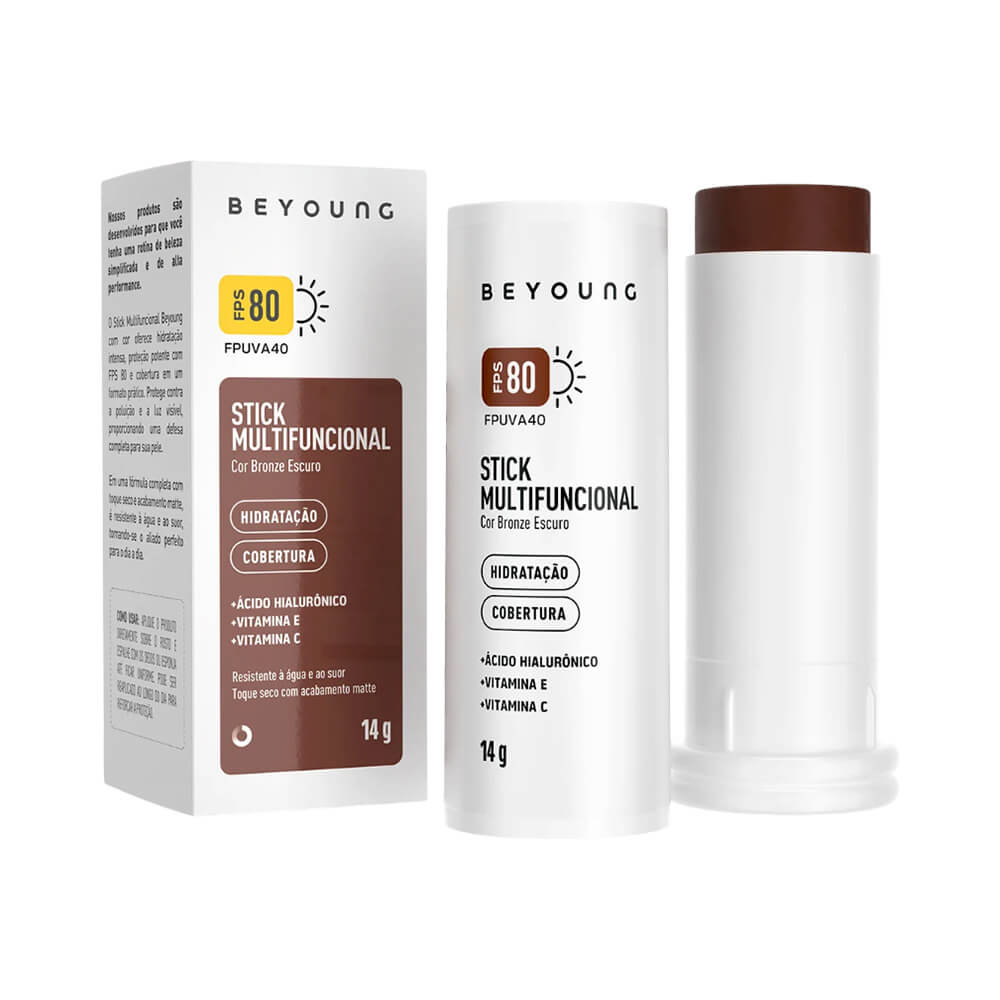 Stick Multifuncional Beyoung FPS80 Bronze Escuro