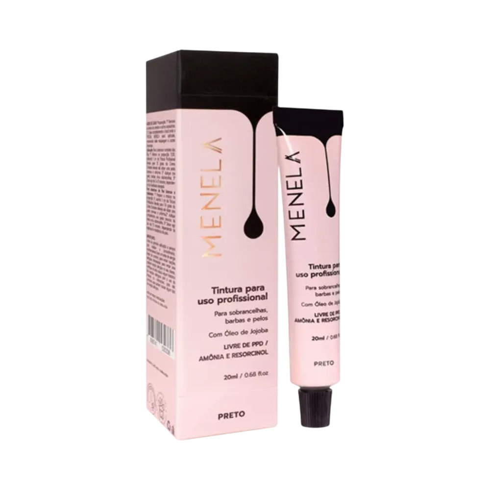 Tintura para Sobrancelhas Menela Preta 20ml