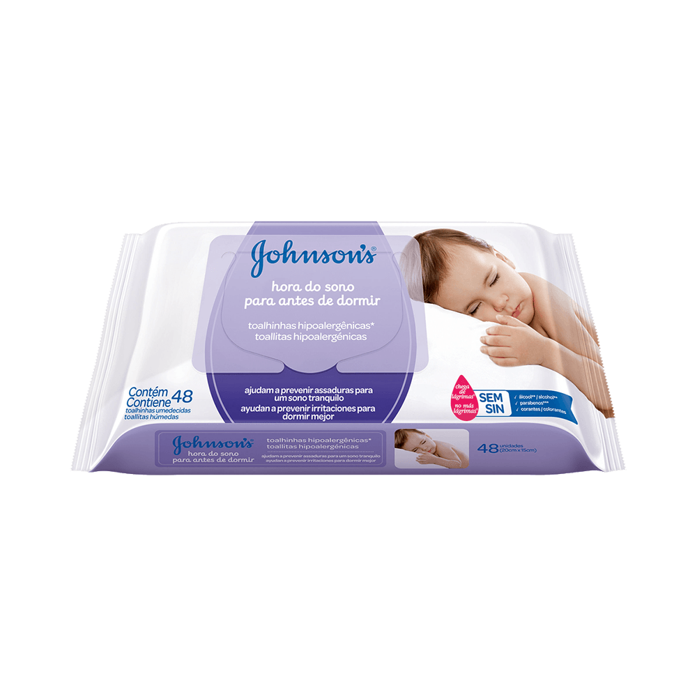 Toalhinhas Umedecidas Johnson´S Baby Hora do Sono 48UN