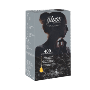 Tonalizante Acquaflora Hidra Gloss 400 Castanho Natural