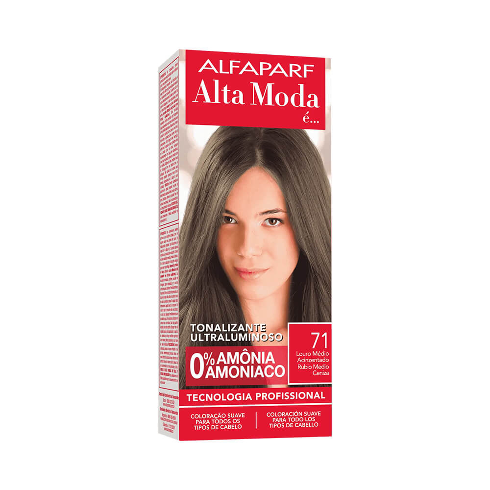 Tonalizante Alta Moda 71 Louro Médio Acinzentado