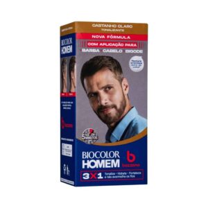 Tonalizante de Cabelo Masculino Biocolor Homem Bozzano Castanho Claro
