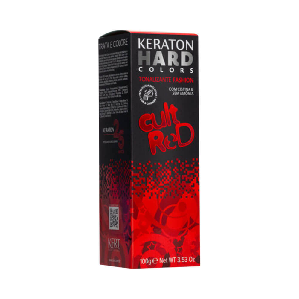Tonalizante Keraton Hard Colors Cult Red 100g