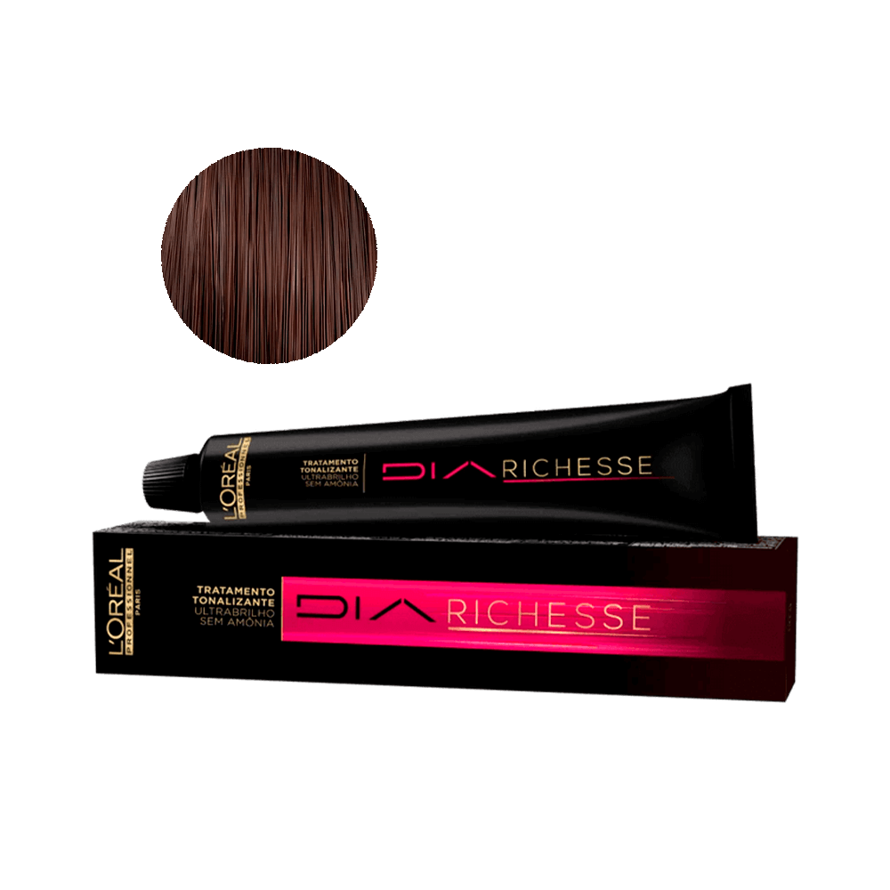 Coloração L'Oréal Professionnel DiaRichesse 7.8 Louro Marrom Extra Cobertura