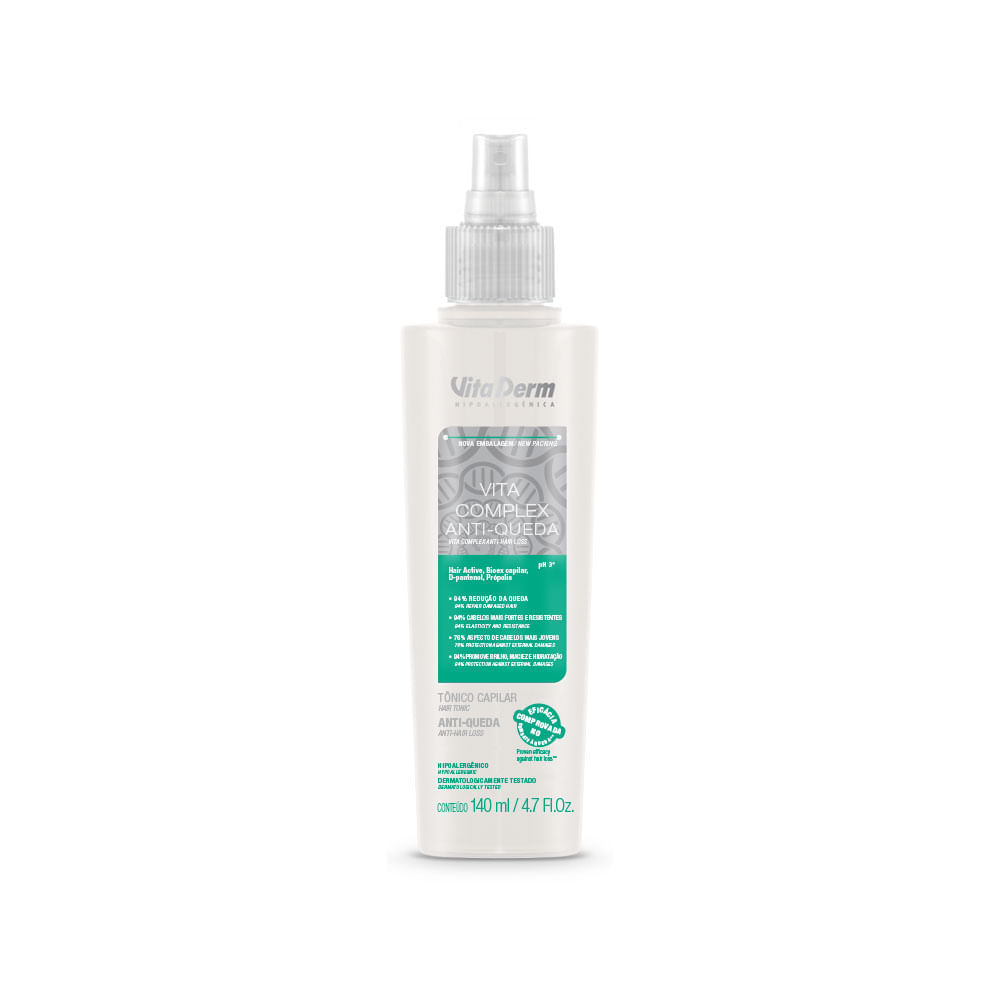 Tônico Capilar Vita Derm Vita Complex Anti Queda 140ml