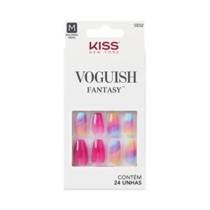 Unha Postiça Kiss New York Voguish Fantasy The Motto