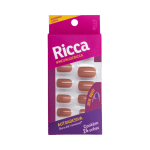 Unhas Auto Adesivas Ricca Nude (1851)