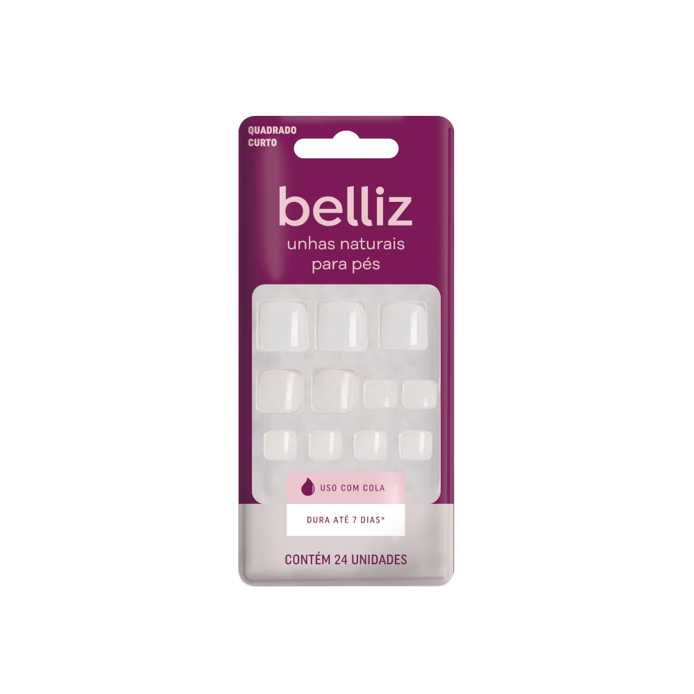 Unhas Belliz Naturais Para Pés