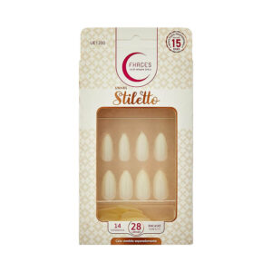 Unhas Fhaces Stiletto Natural 28 Unidades (UE1200)