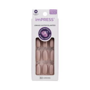 Unhas Postiças First Kiss Impress Color Médio Sea Sand