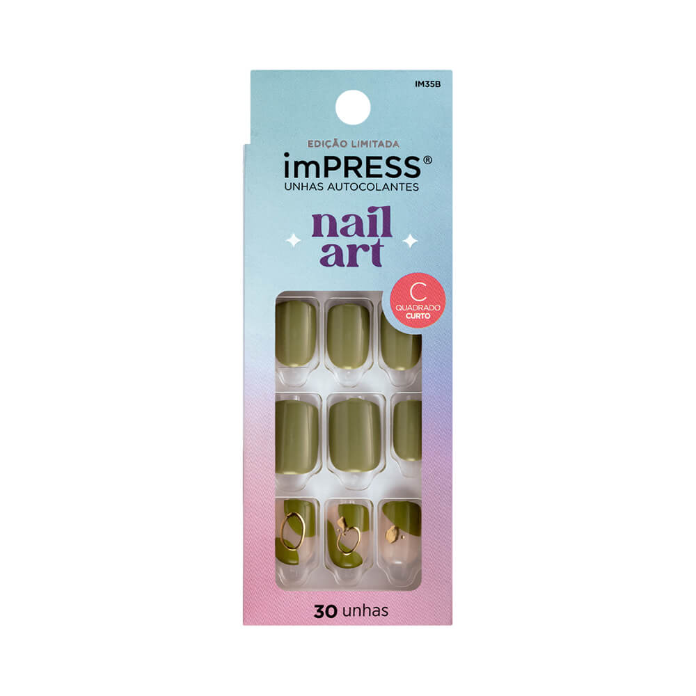 Unhas Postiças Kiss New York Autocolantes imPRESS Nail Art Before Sunrise