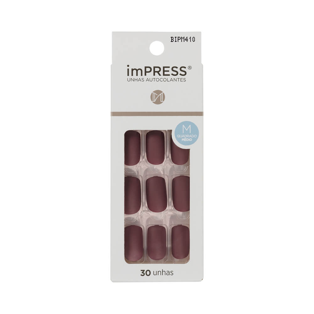 Unhas Postiças Kiss New York Impress Media Deep Kiss