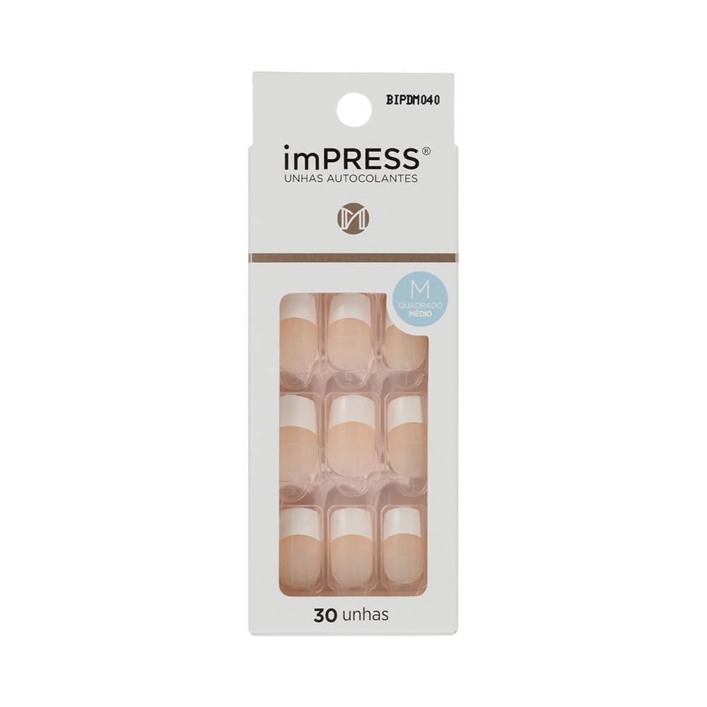 Unhas Postiças Kiss New York Impress Zen Zone-Médio (FBIPDM040)