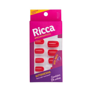 Unhas Ricca Autoadesivas Rosa Guava (1847)
