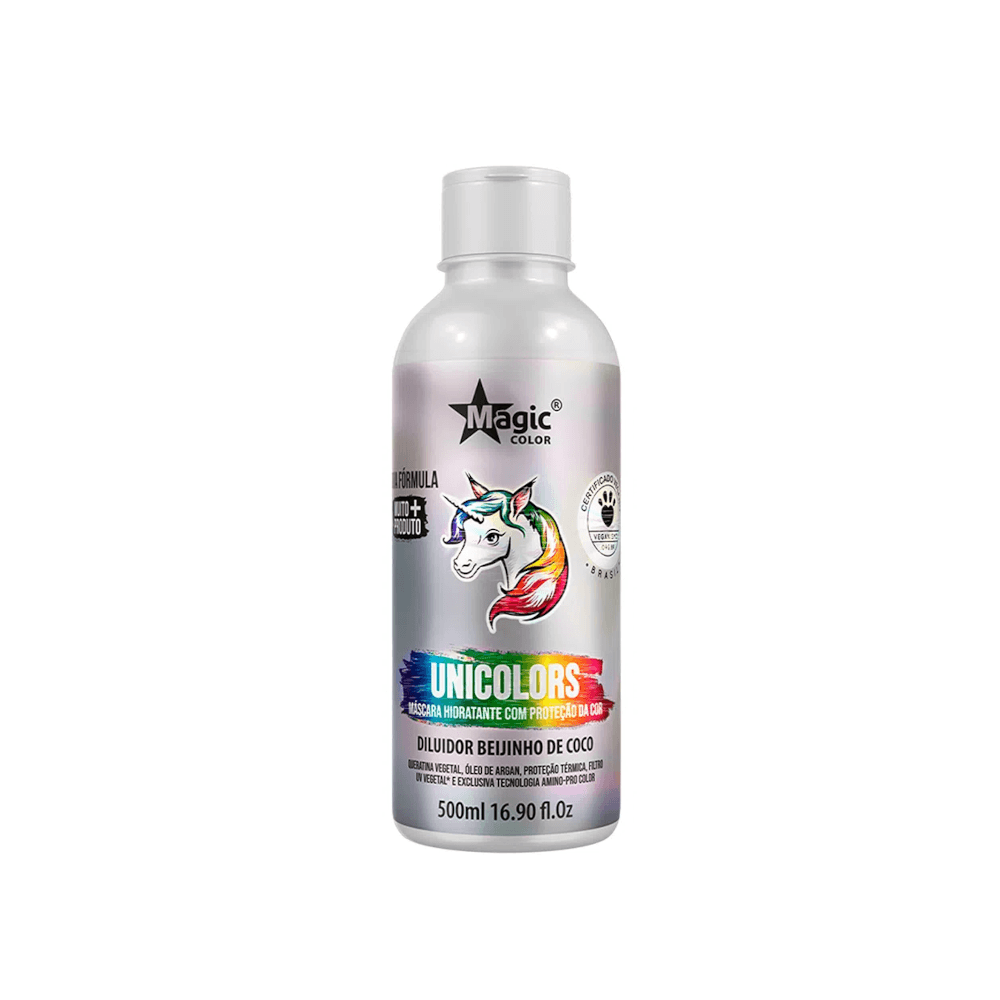 Máscara Hidratante Magic Color Diluidor Unicolors Beijinho de Coco 500ml