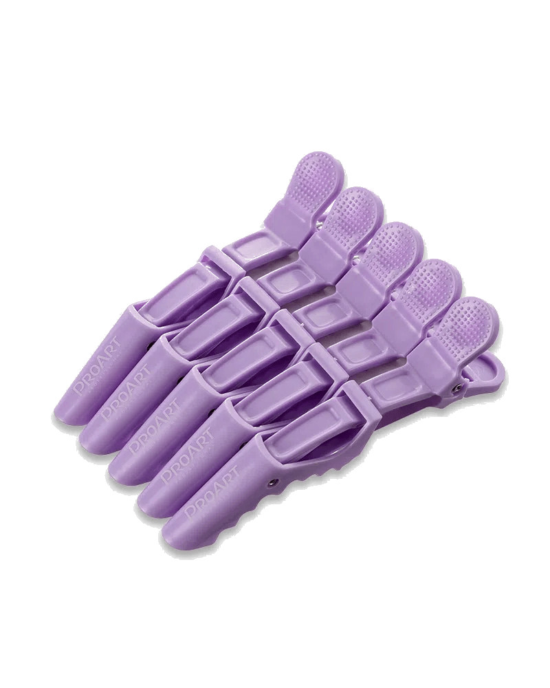 Clips Crocodilo ProArt Profissional Lilas (5 Unidades)
