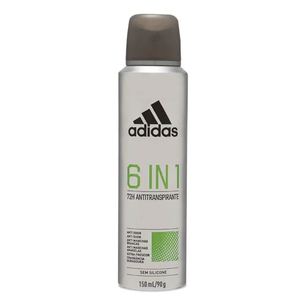 Desodorante Adidas Masculino Aerossol Antitranspirante 6 in 1 150ml