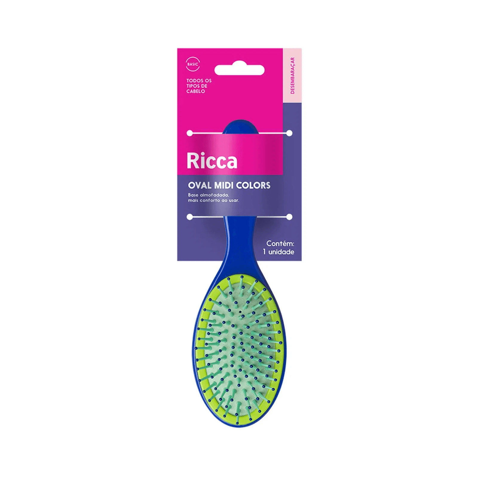 Escova Ricca Oval Midi Colors