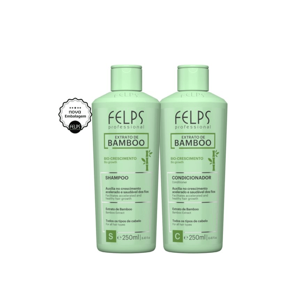 Kit Felps Profissional Duo Extrato de Bamboo Shampoo e Condicionador 250mL