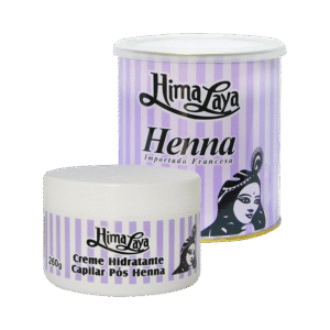 Kit Himalaya Henna Pó Castanho Médio 250g + Creme Hidratante Capilar Pós Henna 260g