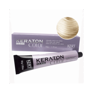 Coloração Keraton Color Dual Block 12.89 Louro Especial Pérola 50g