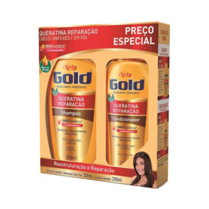 Kit Niely Gold s- Sal Shampoo 300ml + Condicionador 200ml