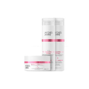 Kit Jacques Janine Recostrução Total Shampoo 240ml + Condicionador 240ml + Máscara de Tratamento 80g