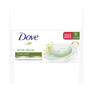 Kit Sabonete Em Barra Dove Erva Doce 6 Unidades