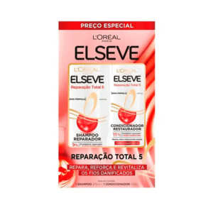 Kit Elseve Reparação Total 5 Shampoo 375ml + Condicionador 175ml