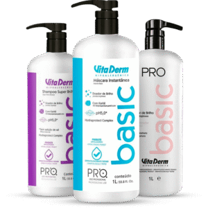 Kit Vita Derm Shampoo + Condicionador + Máscara Pro Basic