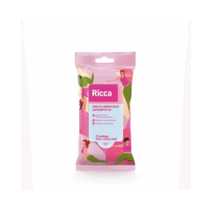Lenços Ricca Antissépticos Yoga 10 unidades Rosa R:3800