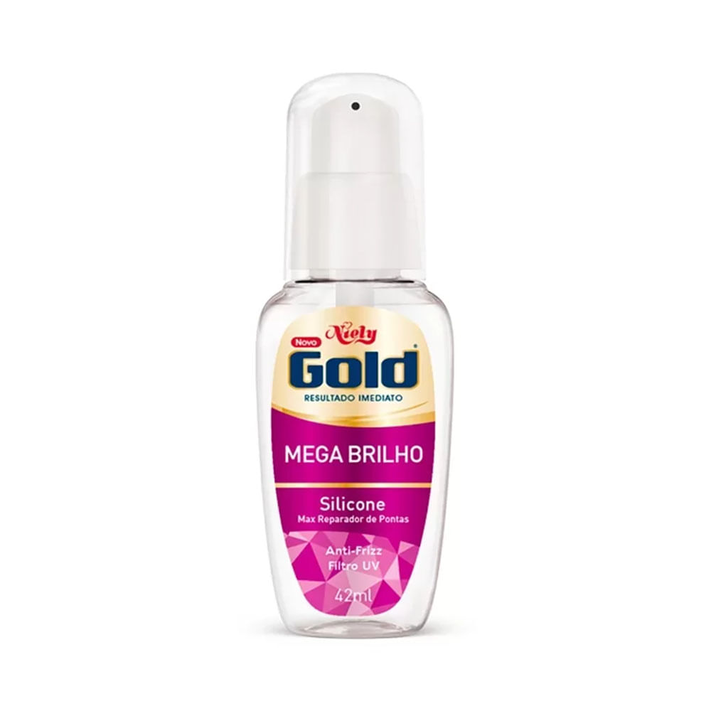 Reparador De Pontas Niely Gold Silicone Mega Brilho - 42ml