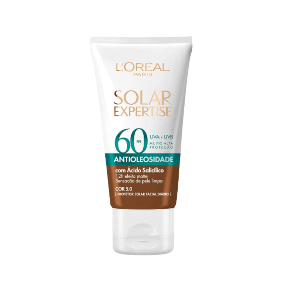 Protetor Solar Facial L'Oréal Paris Expertise Antioleosidade FPS 60 Cor 5.0 40g