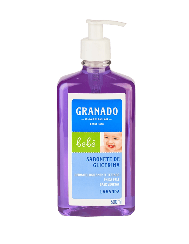 Sabonete Líquido Granado Bebê Glicerina Lavanda 500ml