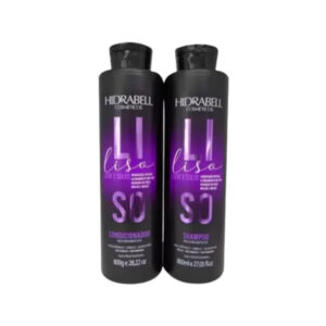 Kit Shampoo e Condicionador Hidrabell Liso Leve Solto 800ml