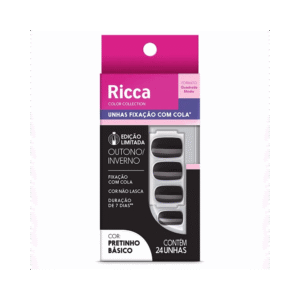 Unhas Ricca Pretinho Básico Edição Limitada